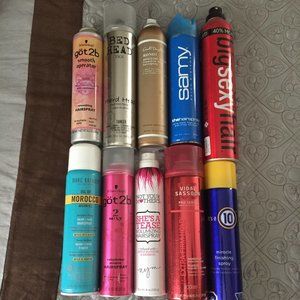 Hair Spray/Finishing Spray, lot of 10 cans